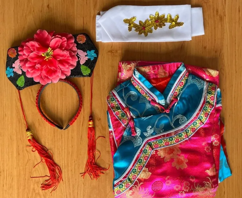 Čínské kimono - dámské šaty, kostým