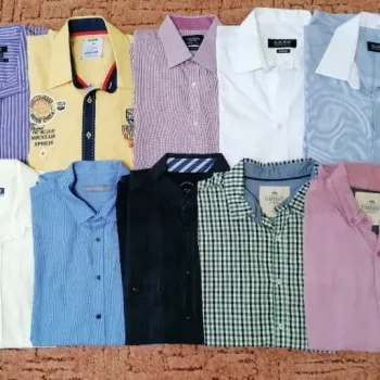 10x pánská košile s dlouhým rukávem