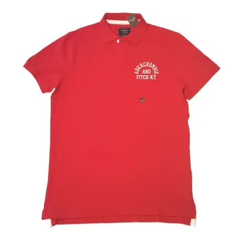 ABERCROMBIE & FITCH Polo tričko pánské L červené
