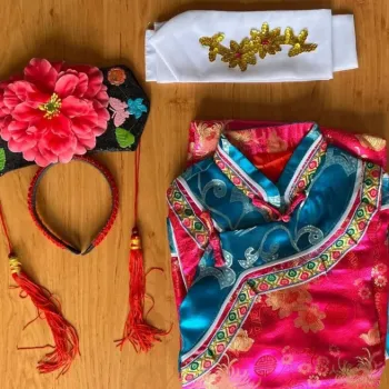 Čínské kimono - dámské šaty, kostým